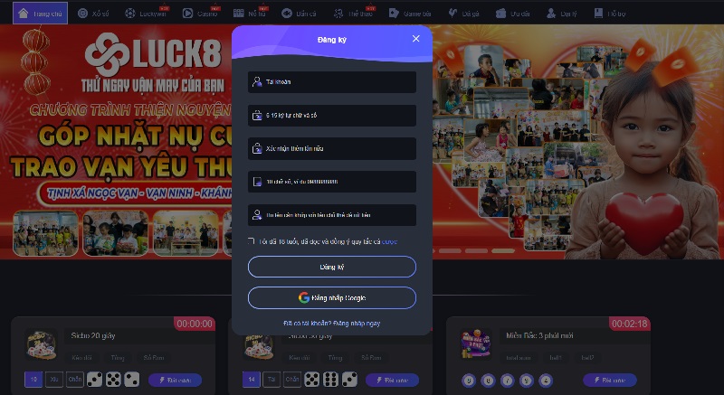 Khi đăng ký cần chú ý bảo mật thông tin