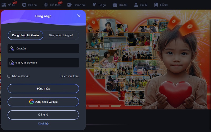 Đăng nhập tài khoản nhà cái Luck8 2 Sau khi điền đầy đủ thông tin hãy nhấn xác nhận để hoàn tất