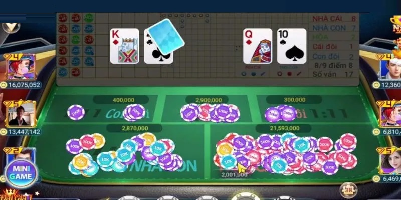 Baccarat 4 Đa dạng cửa cược trong game Baccarat