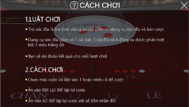 Xóc đĩa 3D 2 Nhà cái triển khai đa dạng cửa cược khi tham gia game