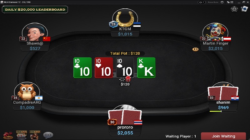 Poker 3D 2 Game chơi có tính năng hấp dẫn