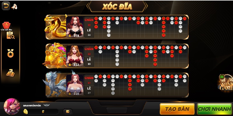 Xóc đĩa 3D 1 Xóc đĩa 3D LUCK8 là tựa game được đánh giá cao hiện nay